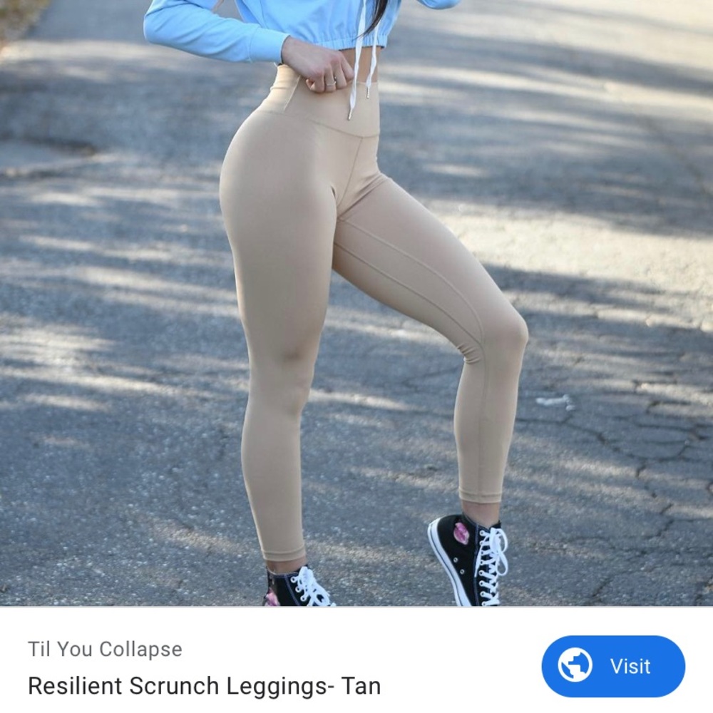 til you collapse Scrunch leggings tyc tan